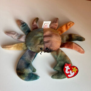 Ty Claude Crab Beanie Baby Multicolor